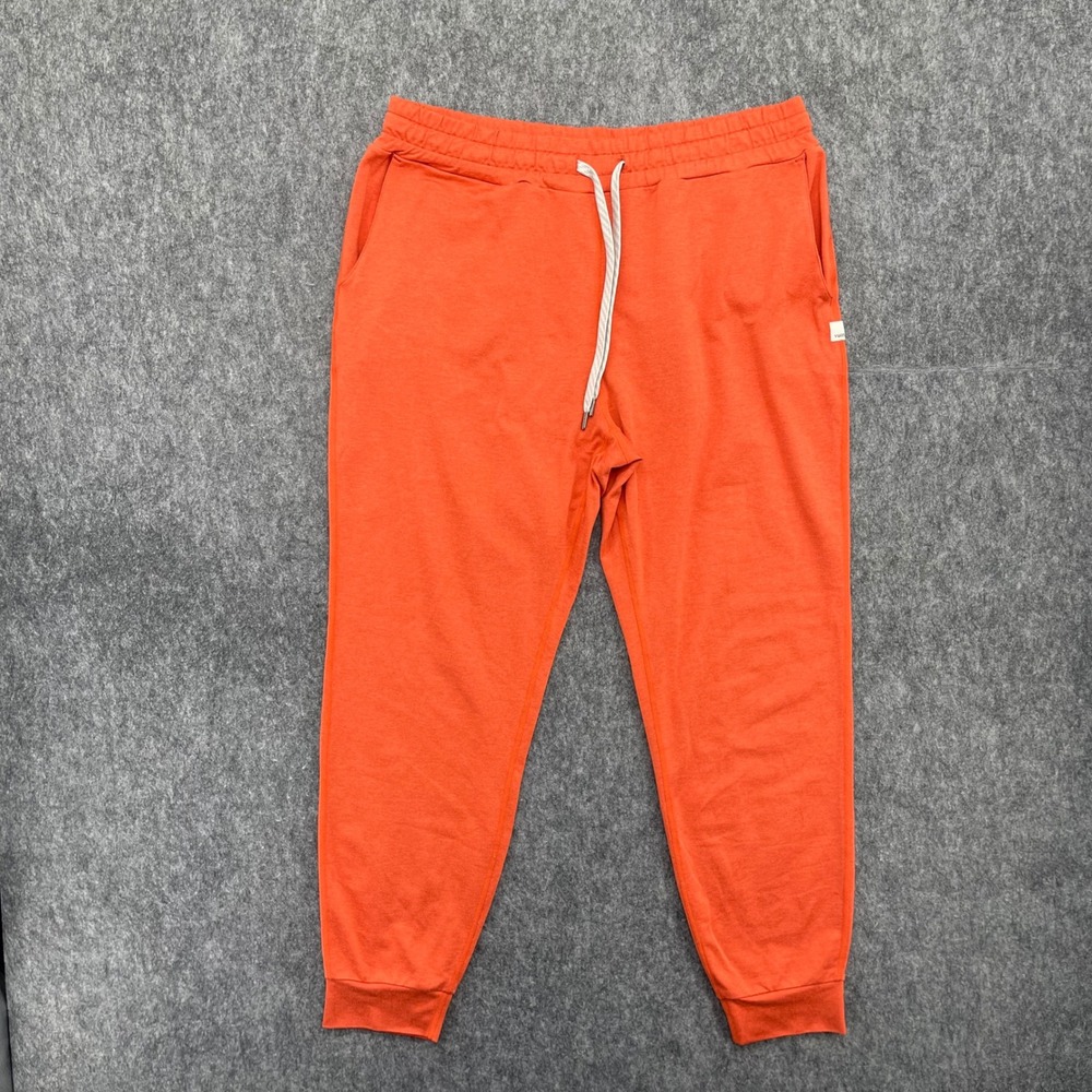 Vuori Performance Joggers Womens Medium Burnt Orange Tapered Sweatpants